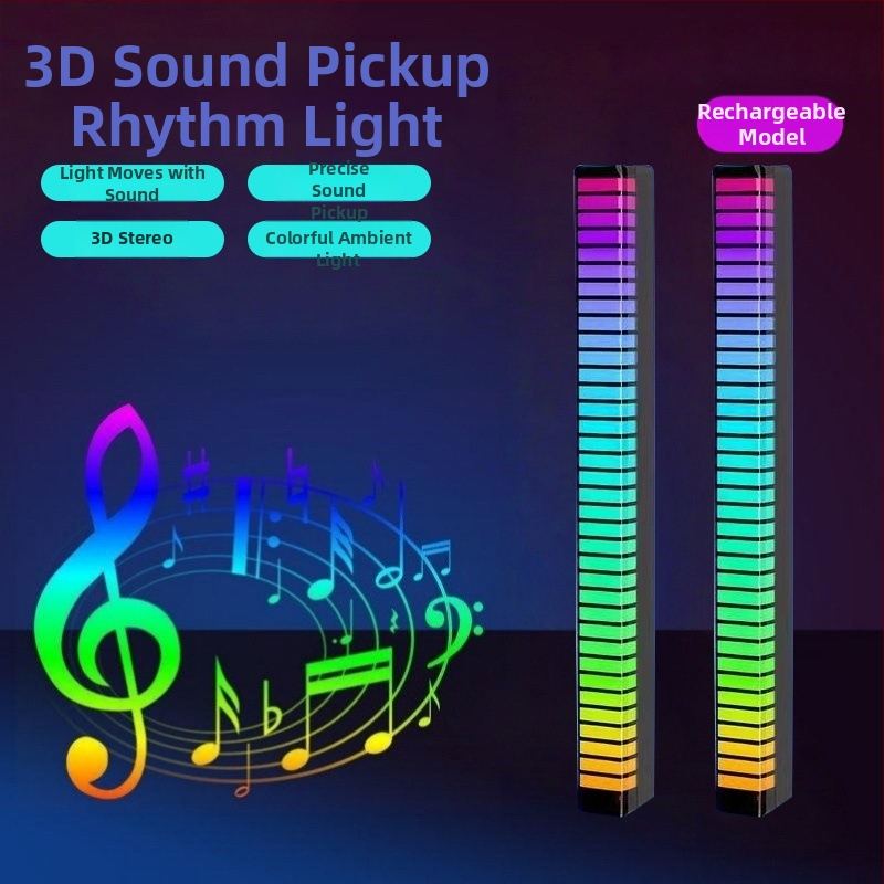 3D iekšējā LED gaisma automašīnas interjeram ar skaņas vadību un ritmiskiem gaismas efektiem, modelis L026, uzstādīšana ar nemanāmām līmlentēm