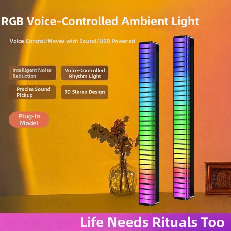 3D iekšējā LED gaisma automašīnas interjeram ar skaņas vadību un ritmiskiem gaismas efektiem, modelis L026, uzstādīšana ar nemanāmām līmlentēm