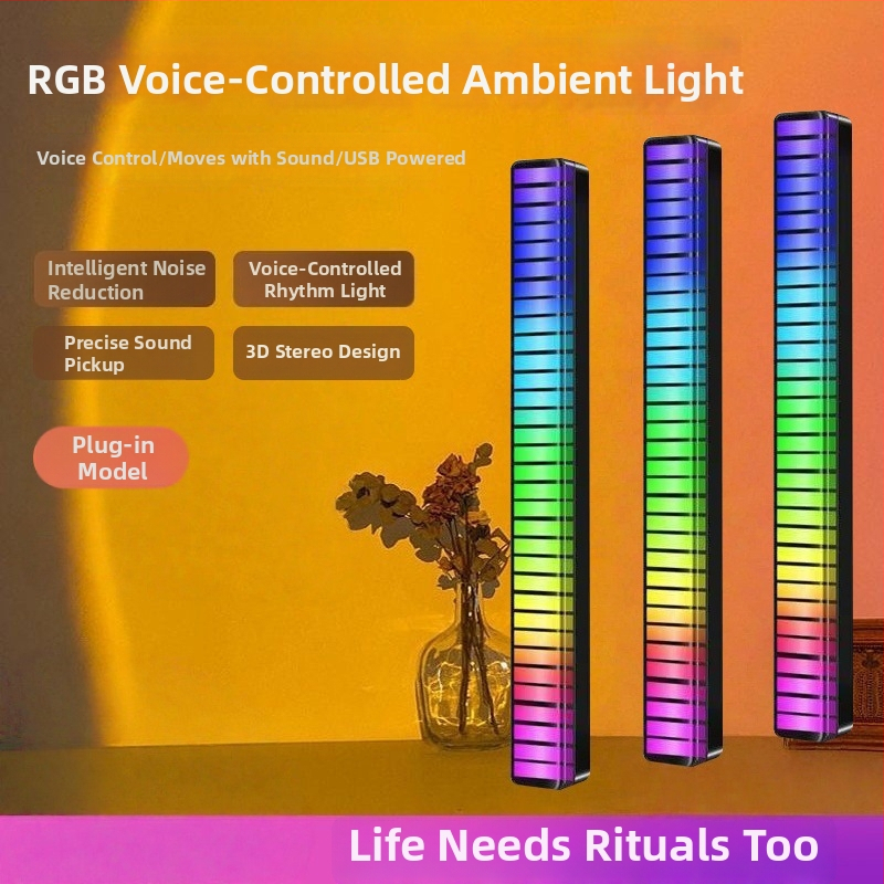 3D iekšējā LED gaisma automašīnas interjeram ar skaņas vadību un ritmiskiem gaismas efektiem, modelis L026, uzstādīšana ar nemanāmām līmlentēm
