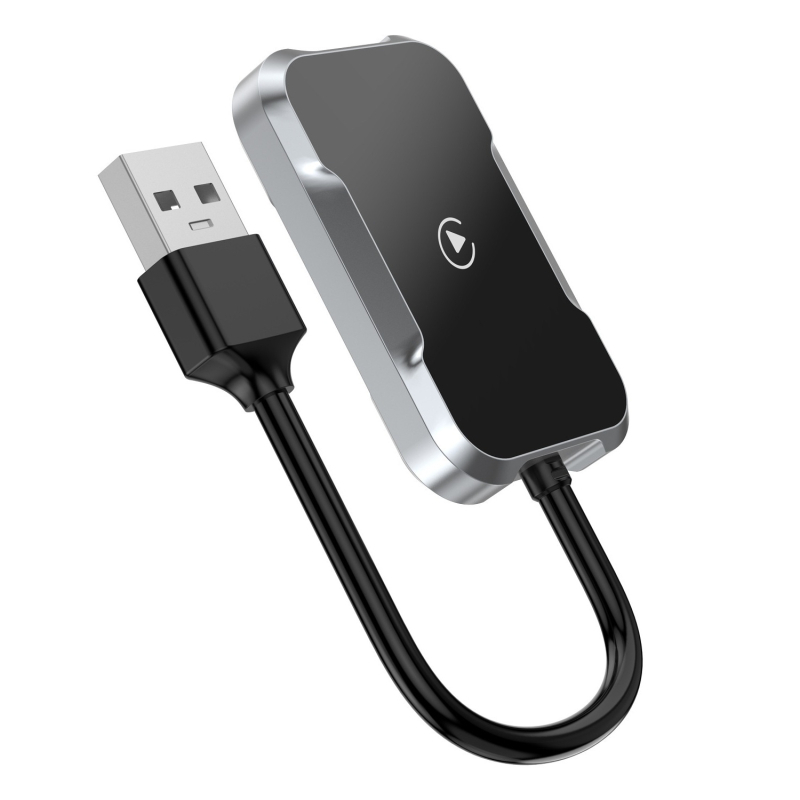 Adaptor CarPlay cablat către wireless pentru mașină, model C13 carplay; procesor dual-core; interfață USB-C; iOS compatibil; greutate 60 g