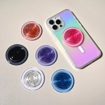 Magnetski nosač za telefon, snap-on, proziran, univerzalna kompatibilnost, PC+TPU konstrukcija