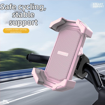 Držiak na telefón na bicykel s tlmiacim uchytením na riadidlá — univerzálny pre MTB a cestné bicykle, proti otrasom