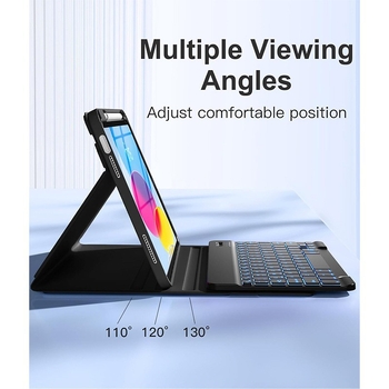 Husă de protecție tastatură iPad 11 – din piele artificială, rezistentă la șocuri, disipare a căldurii, atașare magnetică, compatibilă cu Apple