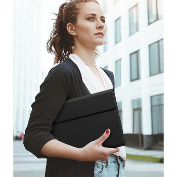 Husă de protecție tastatură iPad 11 – din piele artificială, rezistentă la șocuri, disipare a căldurii, atașare magnetică, compatibilă cu Apple