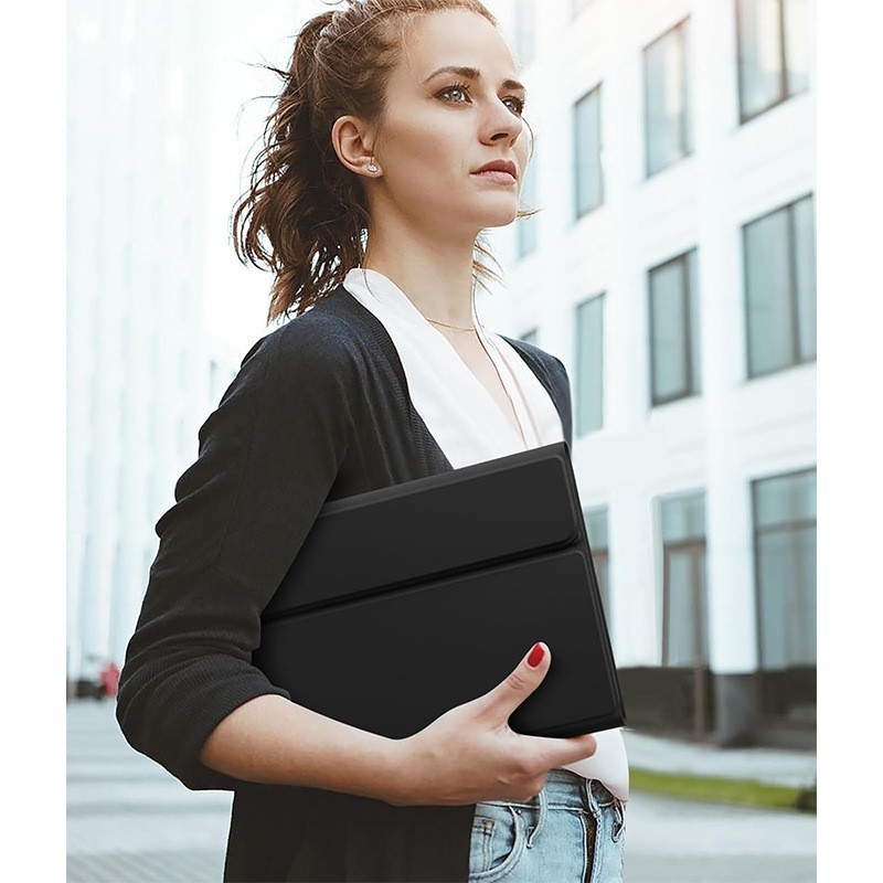 Husă de protecție tastatură iPad 11 – din piele artificială, rezistentă la șocuri, disipare a căldurii, atașare magnetică, compatibilă cu Apple