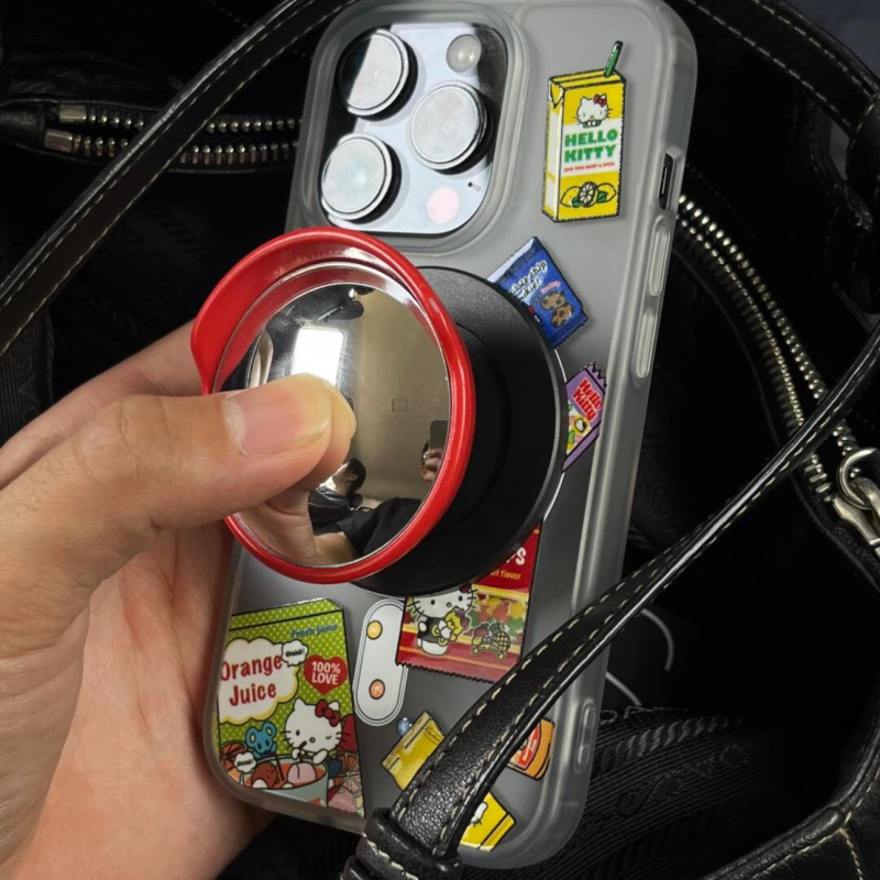 Air Bag Holder s širokokutnim lećem, ukrasni držač za telefon, prijenosno ogledalo, plastika, jednostavan stil