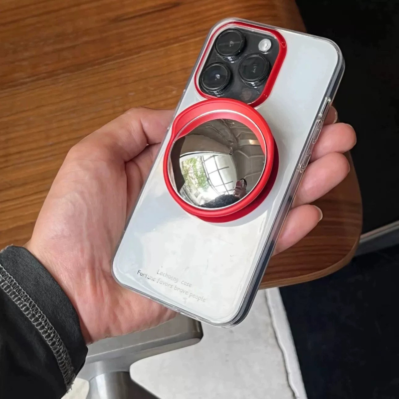 Air Bag Holder s širokokutnim lećem, ukrasni držač za telefon, prijenosno ogledalo, plastika, jednostavan stil