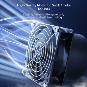 Univerzális konzolos ventilátor forrasztási füst elszívására – füst-elszívó, ablakos stílus