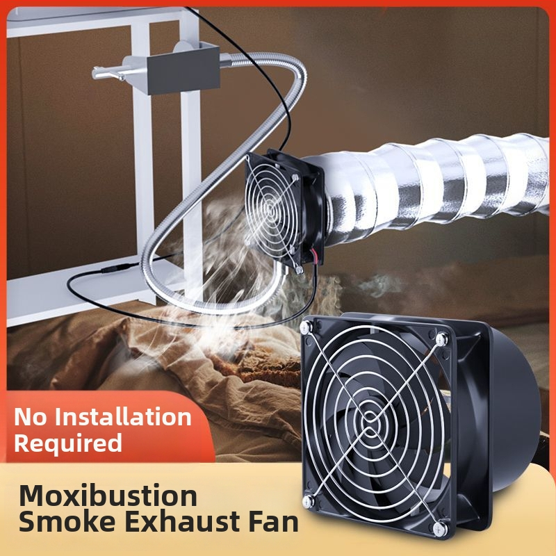 Univerzálny výfukový ventilátor s držiakom – odsávač dýmu zo zvárania, štýl okien