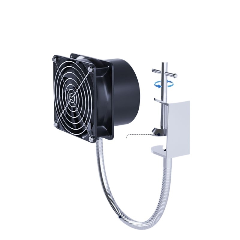 Univerzális konzolos ventilátor forrasztási füst elszívására – füst-elszívó, ablakos stílus