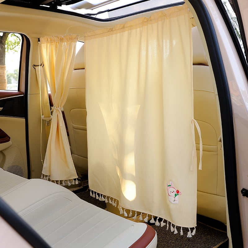 Auto zavjesa za privatnost za prednje i stražnje sjedalice – zaštita od pogleda, zatamnjenje, poliester, instalacija kartom