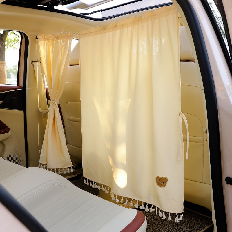 Auto zavjesa za privatnost za prednje i stražnje sjedalice – zaštita od pogleda, zatamnjenje, poliester, instalacija kartom