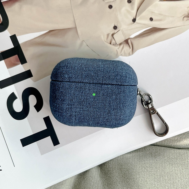 Kućište za AirPods Pro 3 s teksturom tkanine, silikonsko zaštitno kućište, boje narančasta, kaki i ružičasta