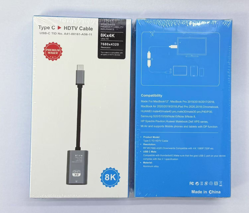 Type-C HDTV adapter kabel, 4K30Hz, USB 3.1, CS čip, bakreno jezgro, DGK-T9