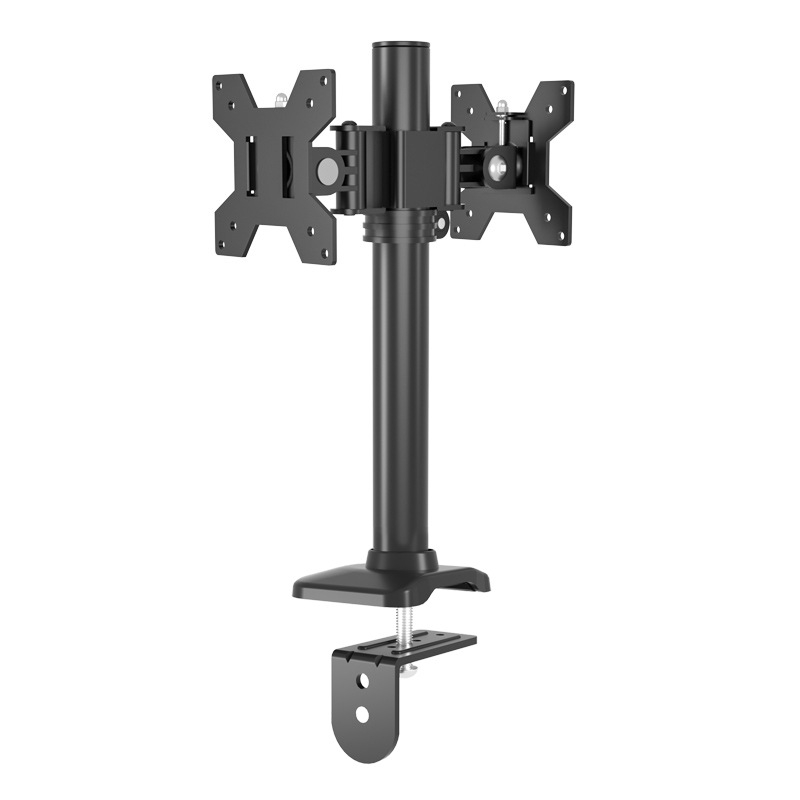 Стойка за два монитора back-to-back с регулиране на височината и въртене (Материал: студено валцована стомана; Модел: xjc150; Марка: Healthy; Комплект: скоба и винтове)