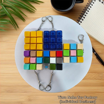 Δοκιμαστής καπακίων πλήκτρων εννέα κελιών, μπρελόκ – Πλαστικό, Σύγχρονο μινιμαλιστικό στυλ, έτοιμο για δώρο