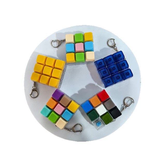 Δοκιμαστής καπακίων πλήκτρων εννέα κελιών, μπρελόκ – Πλαστικό, Σύγχρονο μινιμαλιστικό στυλ, έτοιμο για δώρο