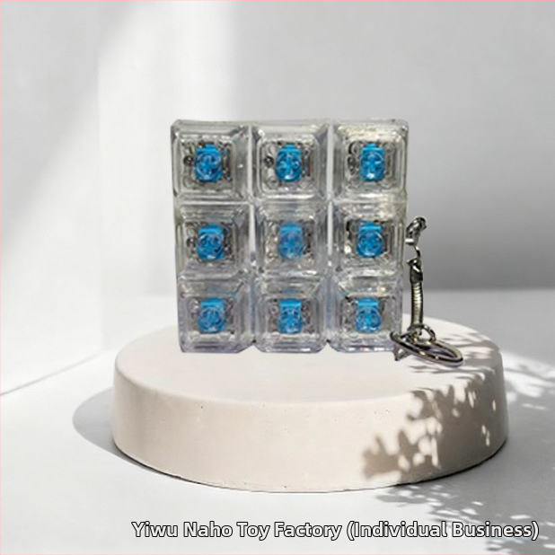 Δοκιμαστής καπακίων πλήκτρων εννέα κελιών, μπρελόκ – Πλαστικό, Σύγχρονο μινιμαλιστικό στυλ, έτοιμο για δώρο