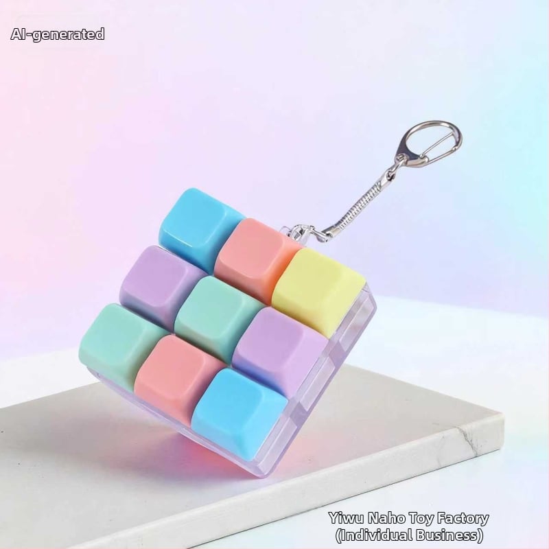 Δοκιμαστής καπακίων πλήκτρων εννέα κελιών, μπρελόκ – Πλαστικό, Σύγχρονο μινιμαλιστικό στυλ, έτοιμο για δώρο