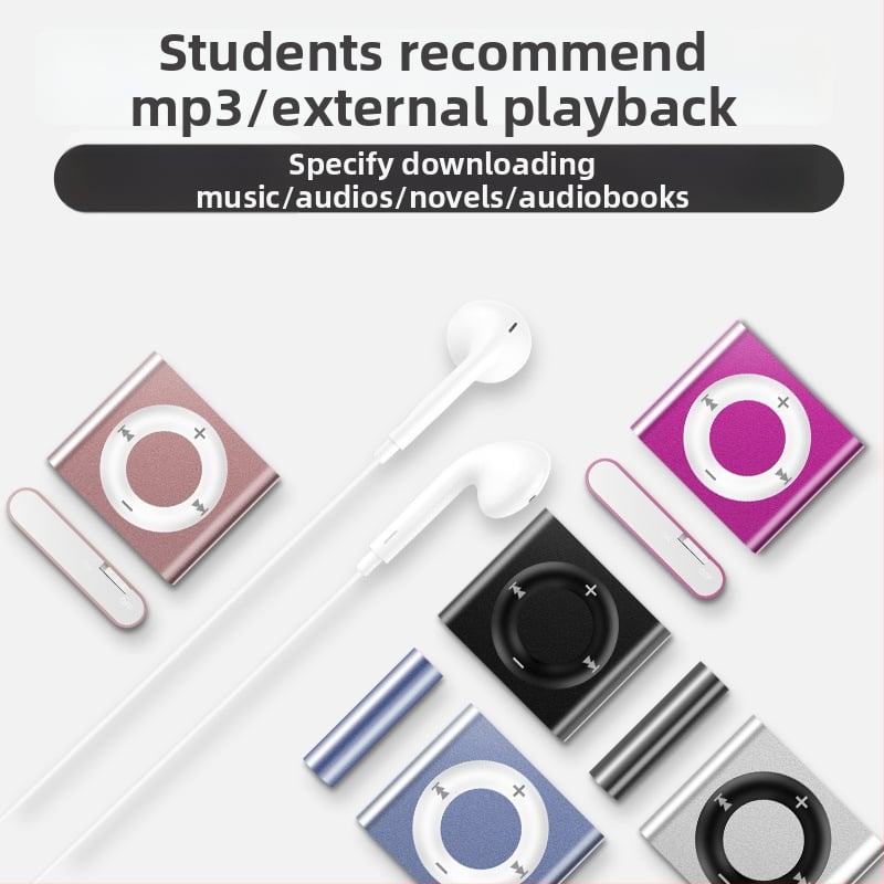 Portatīvais MP3 mūzikas atskaņotājs skolai un angļu klausīšanai