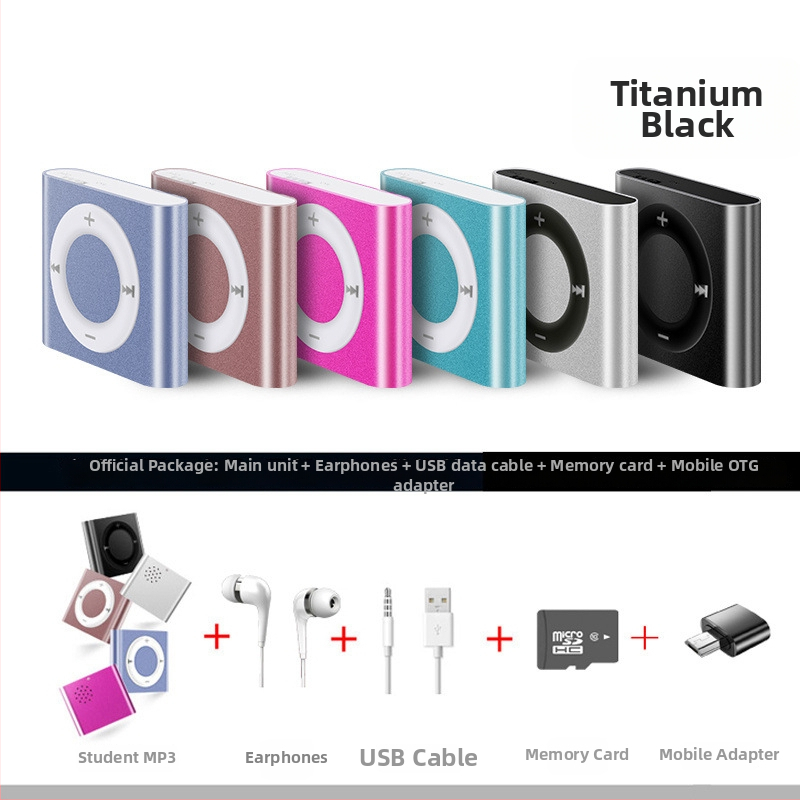 Portatīvais MP3 mūzikas atskaņotājs skolai un angļu klausīšanai