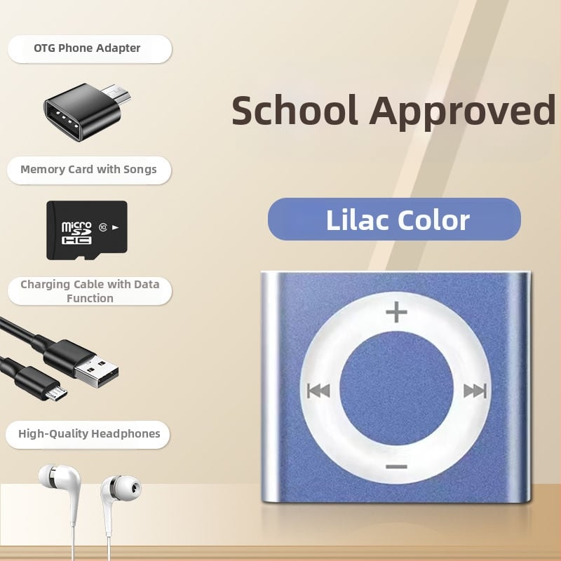 MP3 Walkman mini metāla mūzikas atskaņotājs ar MP4 atskaņošanu un angļu klausīšanos