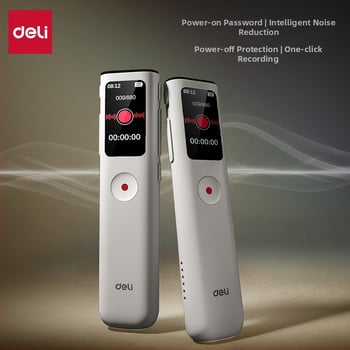 Deli MP305/MP306/MP307/MP308 Nešiojamos garso įrašymo priemonė su vienu paspaudimu įrašymu ir išmaniu triukšmo slopinimu, plastikinis korpusas, biurui ir namų naudotojams