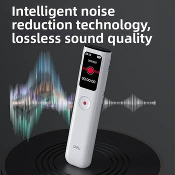 Deli MP305/MP306/MP307/MP308 Nešiojamos garso įrašymo priemonė su vienu paspaudimu įrašymu ir išmaniu triukšmo slopinimu, plastikinis korpusas, biurui ir namų naudotojams