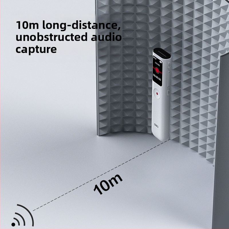 Deli MP305/MP306/MP307/MP308 Nešiojamos garso įrašymo priemonė su vienu paspaudimu įrašymu ir išmaniu triukšmo slopinimu, plastikinis korpusas, biurui ir namų naudotojams