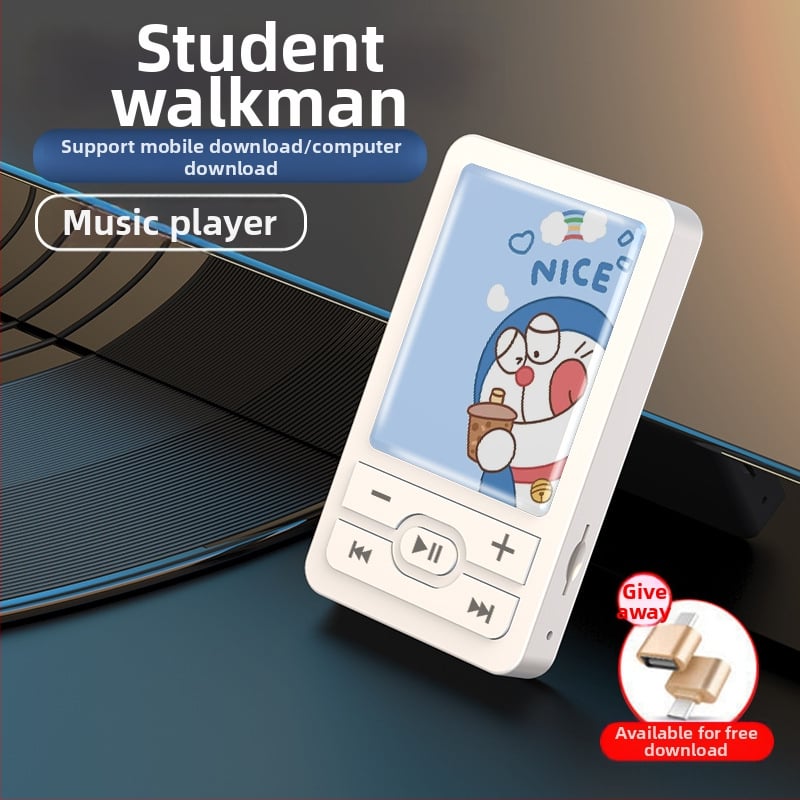 Mini MP3 atskaņotājs ar karikatūru rakstiem, kartes ligzda, epoksīdu pārklājums — WANKEY MP3