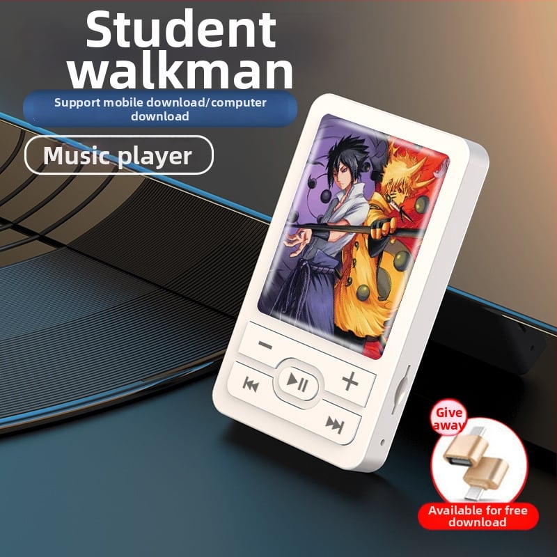 Mini MP3 atskaņotājs ar karikatūru rakstiem, kartes ligzda, epoksīdu pārklājums — WANKEY MP3