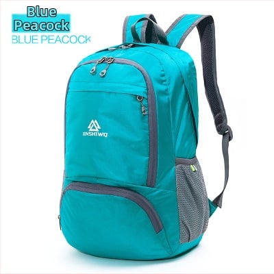 Pārgājienu mugursoma 25L, salokāma, ultra viegla, neilons, ūdensnecaurlaidīga, universāla