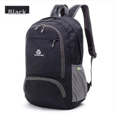 Pārgājienu mugursoma 25L, salokāma, ultra viegla, neilons, ūdensnecaurlaidīga, universāla