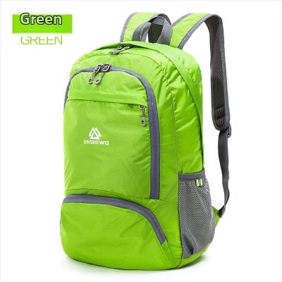 Pārgājienu mugursoma 25L, salokāma, ultra viegla, neilons, ūdensnecaurlaidīga, universāla