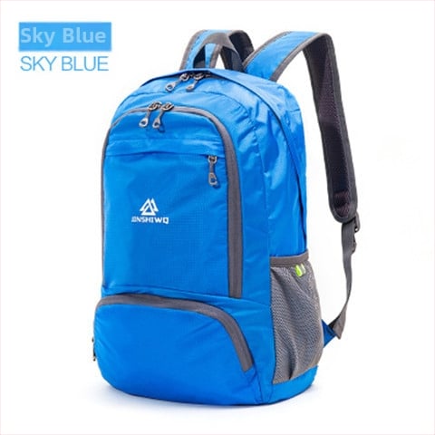 Pārgājienu mugursoma 25L, salokāma, ultra viegla, neilons, ūdensnecaurlaidīga, universāla