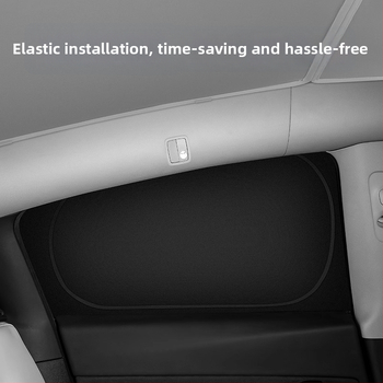 Parasolar auto pentru fereastra laterală Xiaomi Su7/Yu7 - intimitate, protecție solară și izolare termică; material: pânză cu luciu argintiu de înaltă calitate; montaj: ventuză; personalizare: da; imprimare logo disponibil.