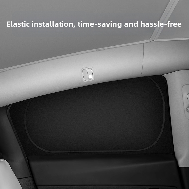 Parasolar auto pentru fereastra laterală Xiaomi Su7/Yu7 - intimitate, protecție solară și izolare termică; material: pânză cu luciu argintiu de înaltă calitate; montaj: ventuză; personalizare: da; imprimare logo disponibil.