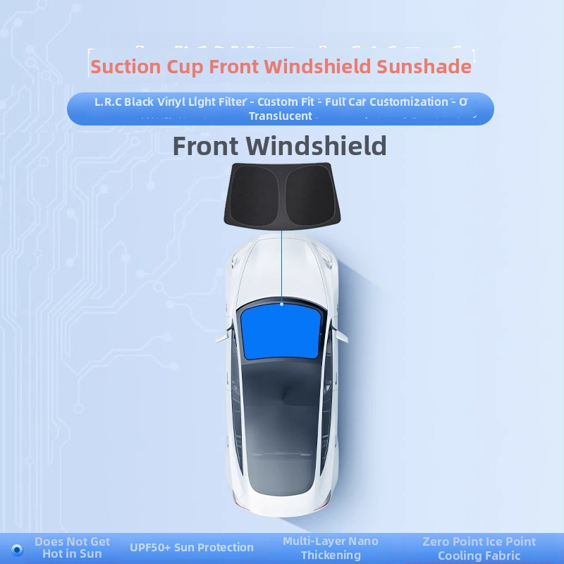 Parasolar auto pentru fereastra laterală Xiaomi Su7/Yu7 - intimitate, protecție solară și izolare termică; material: pânză cu luciu argintiu de înaltă calitate; montaj: ventuză; personalizare: da; imprimare logo disponibil.