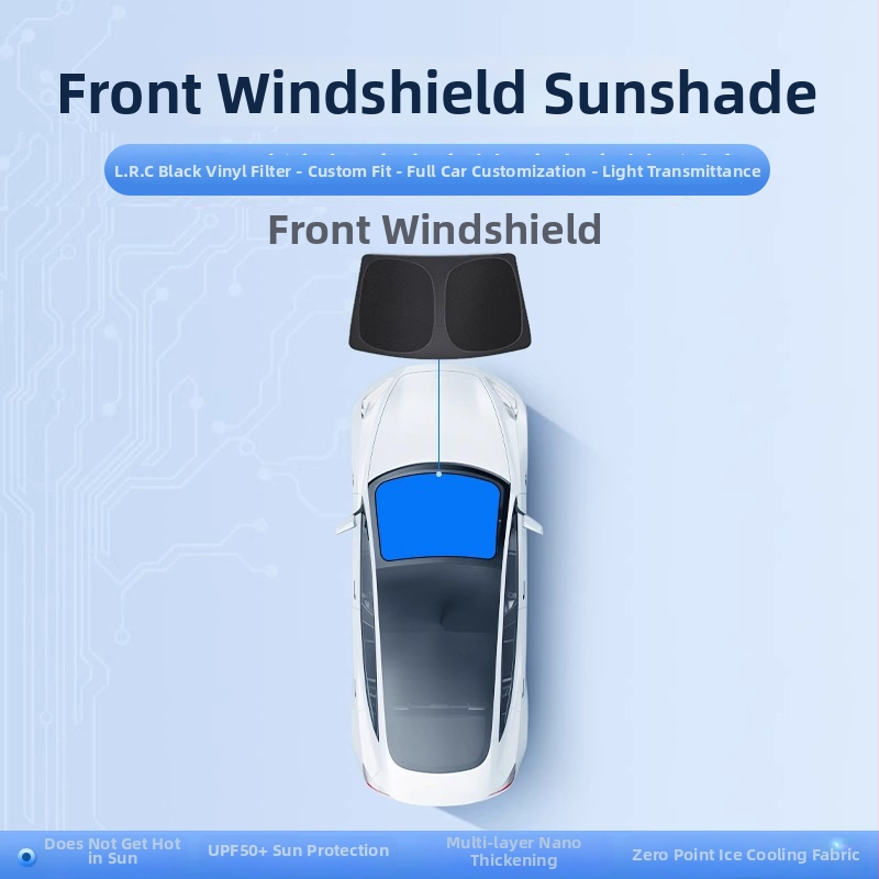 Parasolar auto pentru fereastra laterală Xiaomi Su7/Yu7 - intimitate, protecție solară și izolare termică; material: pânză cu luciu argintiu de înaltă calitate; montaj: ventuză; personalizare: da; imprimare logo disponibil.