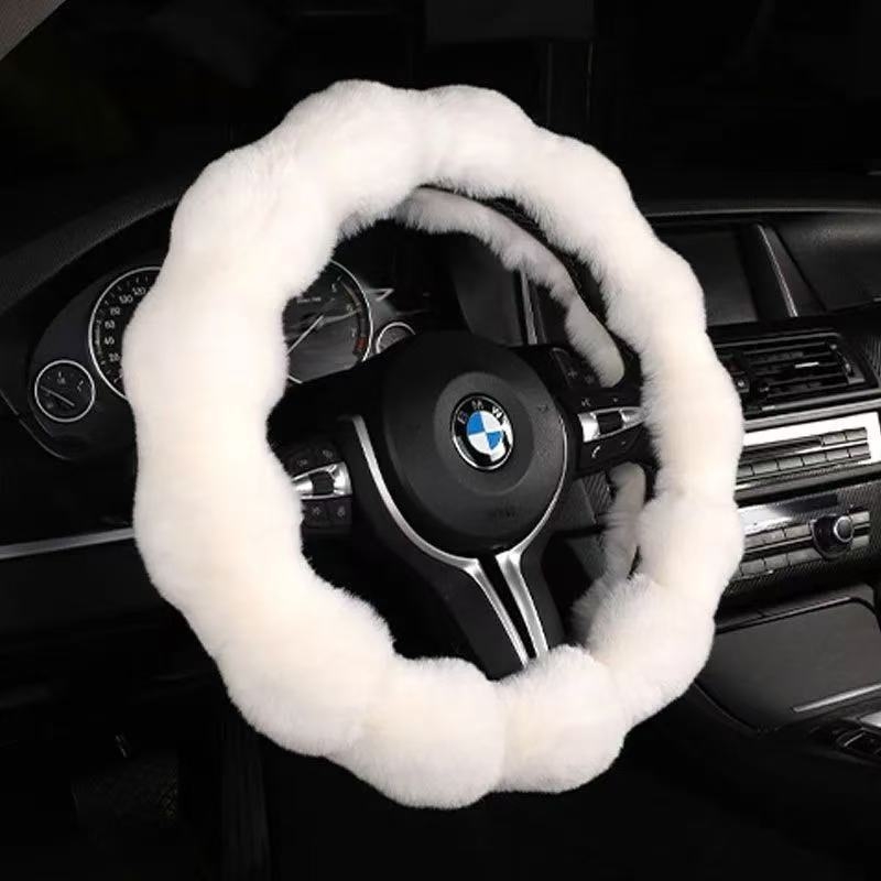 Le ying plišani navlak za volan za zimu, univerzalni pristajanje, instalacija za posebne automobile, poslovni stil