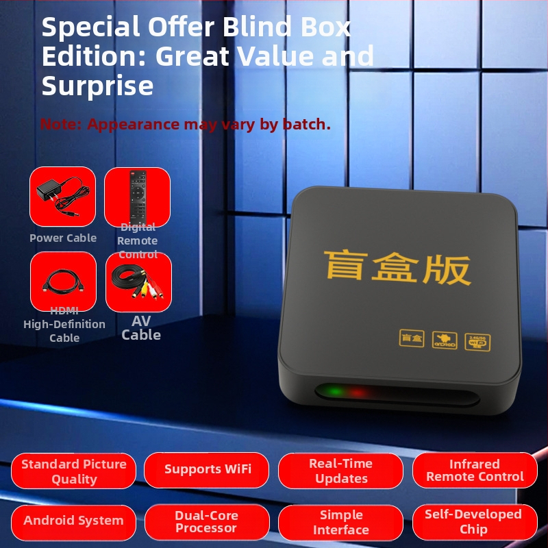 4K bezdrôtový set-top box s Wi-Fi, HDMI, USB a 128 MB pamäťou