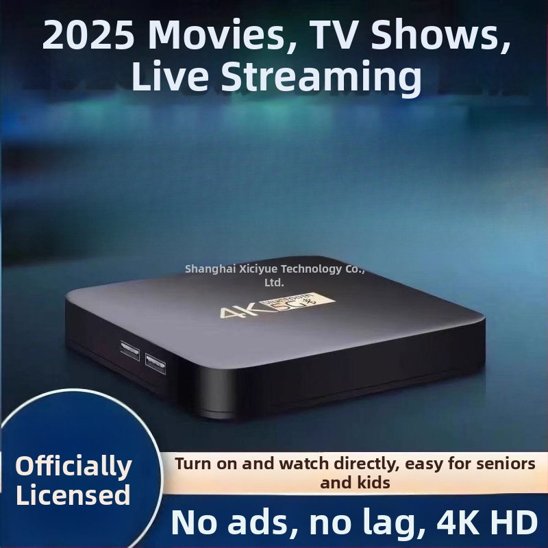 4K aštuonių branduolių TV dėžutė, 4GB RAM, 32GB atminties, HDMI, Wi‑Fi