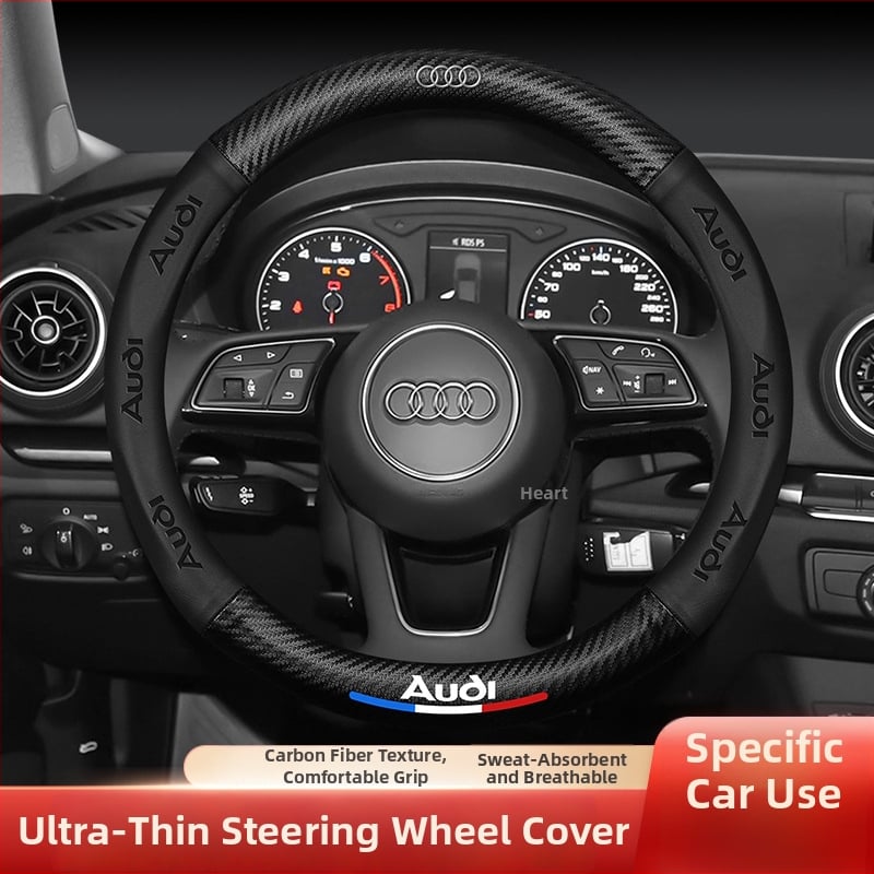 Dakden kormányvédő - műbőr, 3D dombornyomott logó, testreszabható különleges autókhoz, univerzális kompatibilitás, telepítés: speciális autó