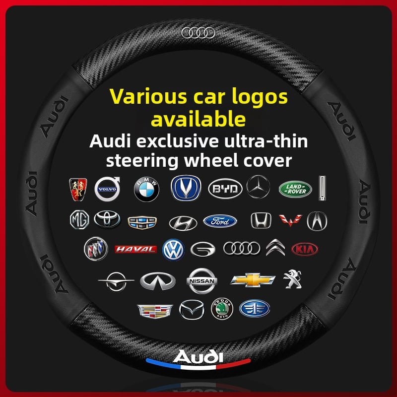 Dakden kormányvédő - műbőr, 3D dombornyomott logó, testreszabható különleges autókhoz, univerzális kompatibilitás, telepítés: speciális autó