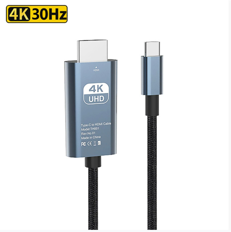 Adapter kabel Type-C na HDMI, podržava 4K8K, duljina 1,5 m, model Cx036-39, bakreno jezgro s cínovanjem