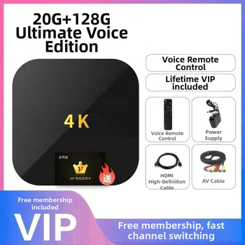 Televīzijas set-top box, 4K izšķirtspēja, bezvadu Wi‑Fi, Bluetooth, 8 GB atmiņa