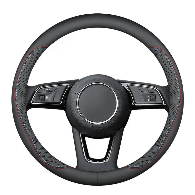 Navlaka za volan automobila, protuklizna, upija znoj, ultra-tanka, D-oblik, prozračna umjetna koža