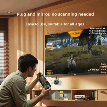 Bezvadu ekrāna spoguļa adapters mobilajam tālrunim — modelis G2, HDMI, 1080p izšķirtspēja, RK3036 procesors, 128MB atmiņa