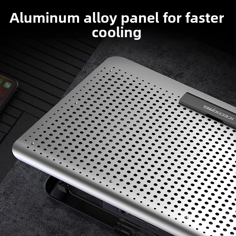 Chladič na notebooku A18s – hliníková zliatina, vzduchové chladenie, hmotnosť 1 kg, kompatibilný s notebookmi/Ultrabook/Playbook