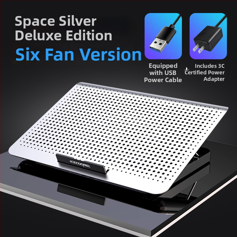 Chladič na notebooku A18s – hliníková zliatina, vzduchové chladenie, hmotnosť 1 kg, kompatibilný s notebookmi/Ultrabook/Playbook